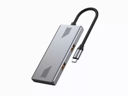 Gembird 4-portos USB3.2 HUB Silver