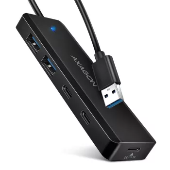 AXAGON 4-portos USB3.2 HUB Black