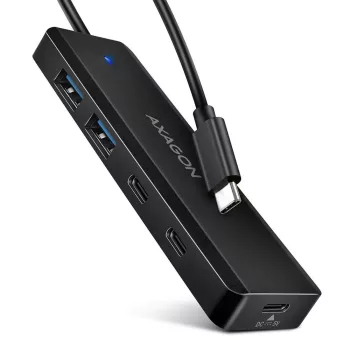 AXAGON 4-portos USB3.2 HUB Black