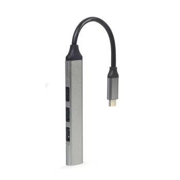 Gembird UHB-CM-U3P1U2P3-03 4-portos USB2.0 HUB Grey