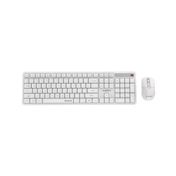   Gembird KBS-WMS-01-W Silent key Pro Business Wireless Keyboard Combo White US