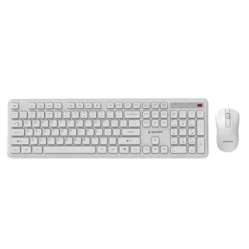   Gembird KBS-WPS-01 Slim Pro Business Wireless Keyboard Combo White US