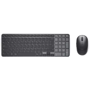   Dell KM746 Pro 7 Rechargeable Compact Wireless Bluetooth Keyboard Combo Graphite HU