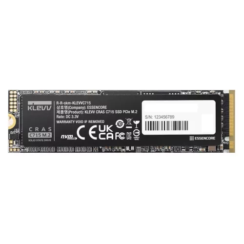 Klevv 256GB M.2 2280 NVMe CRAS C715 K256GM2SP0-C7T