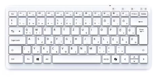 Gembird Slimline Wireless Bluetooth Keyboard White HU
