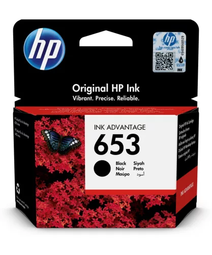 HP 653 Black 3YM75AE Eredeti Tintapatron