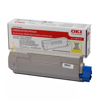 Oki C5850,5950 Yellow Eredeti Toner