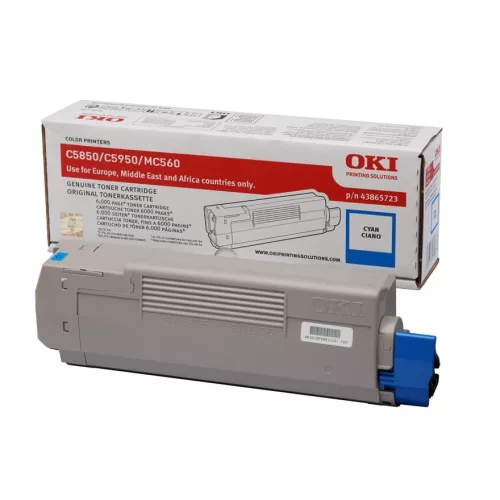 Oki C5850,5950 Eredeti Toner Cyan