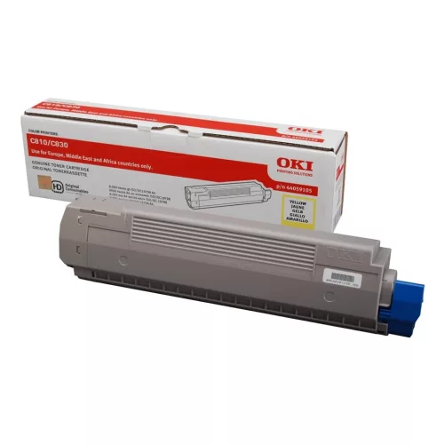 Oki C810 Eredeti Toner Yellow
