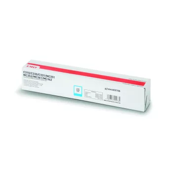 Oki C310/330/510/530/MC351 Cyan Eredeti Toner