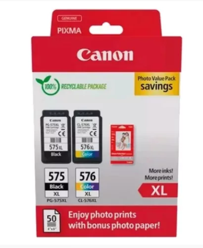 Canon PG575XL+CL576XL+10x15  fotópapír Eredeti multipack