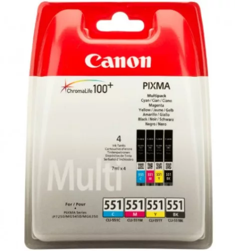 Canon CLI-551 Eredeti Tintapatron Multipack