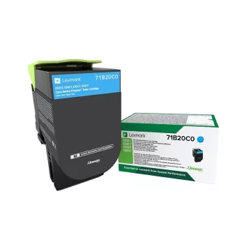   Lexmark CS/CX/317/417/517 Return Toner Cyan 2,3K Eredeti 71B20C0