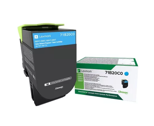 Lexmark CS/CX/317/417/517 Return Toner Cyan 2,3K Eredeti 71B20C0