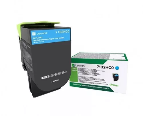 Lexmark CS/CX/417/517 Extra High Return Toner Cyan 3,5K Eredeti 71B2HC0
