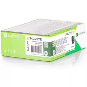   Lexmark CS720/725/CX725 Standard Corporate Toner Yellow 7K Eredeti 74C2SYE