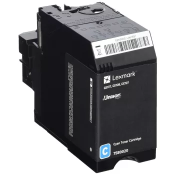 Lexmark CS/CX727/CS728 Toner Cyan 10K Eredeti 75B0020