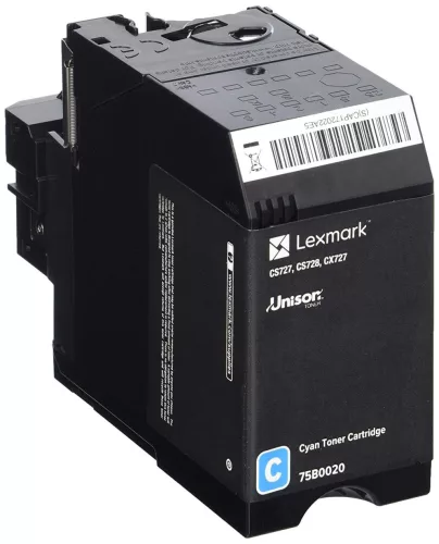Lexmark CS/CX727/CS728 Toner Cyan 10K Eredeti 75B0020