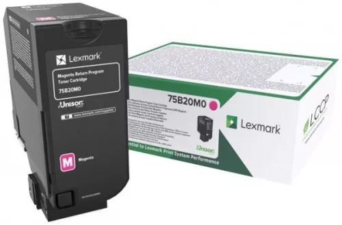 Lexmark CS/CX727/CS728 Return Toner Magenta 10K Eredeti 75B20M0