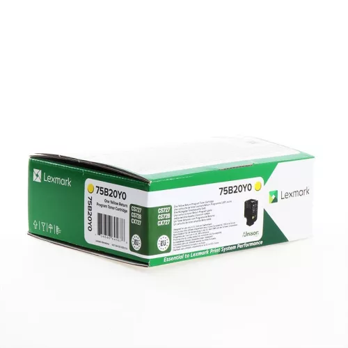 Lexmark CS/CX727/CS728 Return Toner Yellow 10K Eredeti 75B20Y0