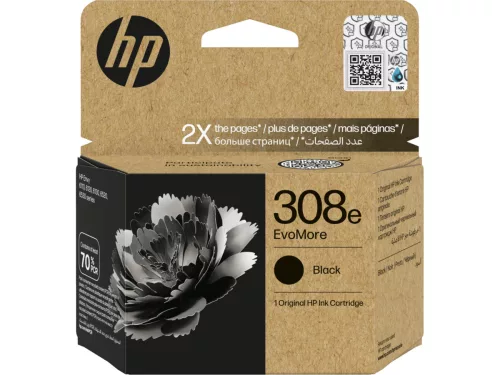 HP 308 Black 7FP22UE Eredeti Tintapatron EvoMore