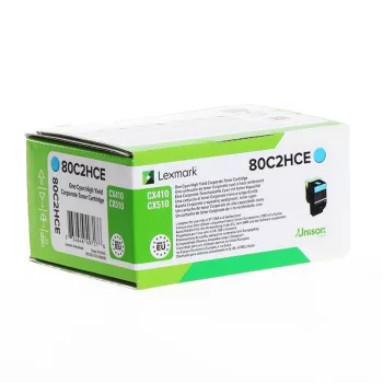   Lexmark CX410/510 High Corporate Cyan Eredeti Toner 3K  80C2HCE