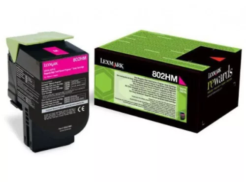 Lexmark CX410/510 High Return Magenta Eredeti Toner 3K  80C2HM0