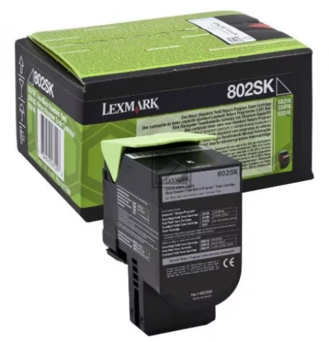 Lexmark CX310/410/510 Standard Return Toner Black 2,5K Eredeti 80C2SK0