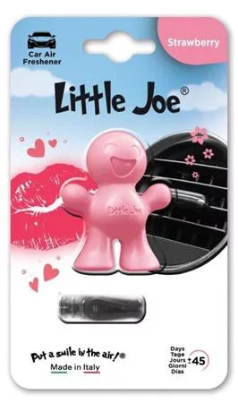 Autóillatosító, szellőzőrácsra, LITTLE JOE "Strawberry", s.rózsaszín