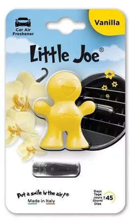 Autóillatosító, szellőzőrácsra, LITTLE JOE "Vanilla", sárga