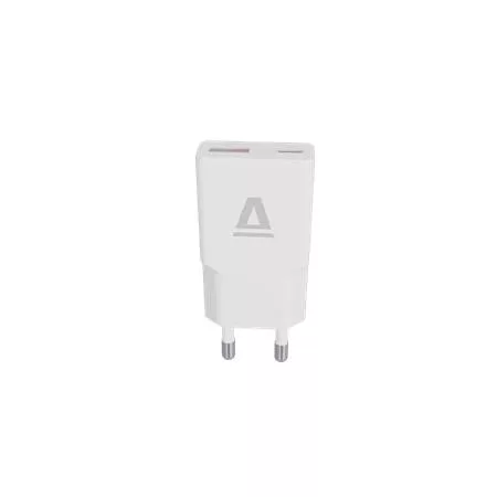 Hálózati töltő, GaN, USB-A + USB-C, AVAX "CH641W Nano Slim", fehér