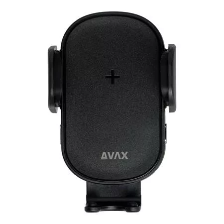 Autós töltő, vezeték nélküli, szellőzőrácsra, AVAX "WH600 Freely+", fekete