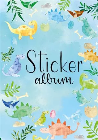 Matricagyűjtő album, A5, AVERY ZWECKFORM, dinoszaurusz