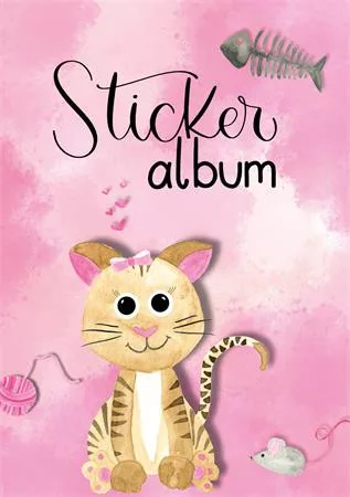 Matricagyűjtő album, A5, AVERY ZWECKFORM, cica