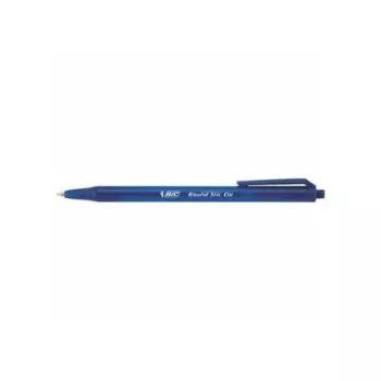   Golyóstoll, 0,32 mm, nyomógombos, BIC "Round Stic Clic", kék