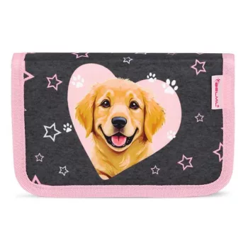   Tolltartó, klapnis, cipzáras, BELMIL "Starry Paws", kutya, golden retriever