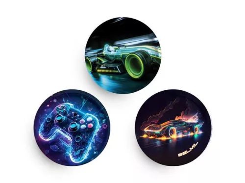 Matrica, tépőzáras, Classy Plus táskához, BELMIL "Gamer", gamer