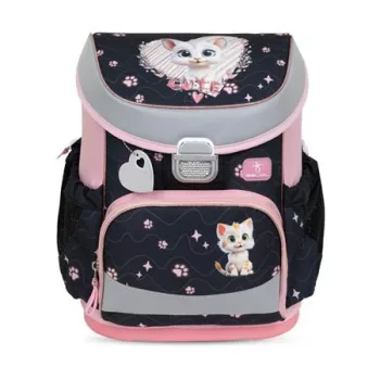   Iskolatáska, fémcsat, BELMIL "Mini-Fit Cute Kitten", cica