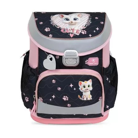 Iskolatáska, fémcsat, BELMIL "Mini-Fit Cute Kitten", cica