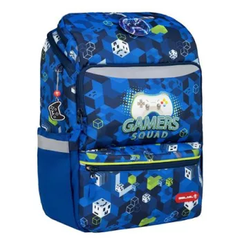   Iskolatáska, cipzáras, BELMIL "Zippy Gamer Squad", gamer