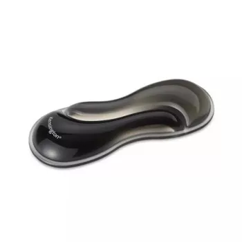   Csuklótámasz egérhez/trackball-hoz, géltöltésű, KENSINGTON "Slim DuoGel", fekete-szürke