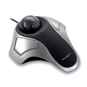   Egér, trackball, vezetékes, optikai, USB, KENSINGTON "Orbit", ezüst