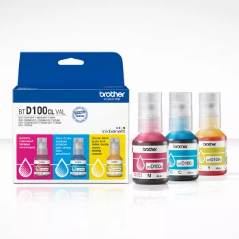   Brother BTD100CLVAL Eredeti Tintatartály csomag CMY 3*48,8ml