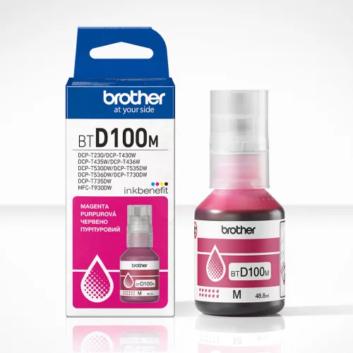 Brother BTD100M Eredeti Tintatartály Magenta