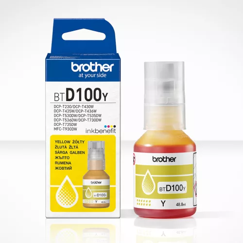 Brother BTD100Y Eredeti Tintatartály Yellow