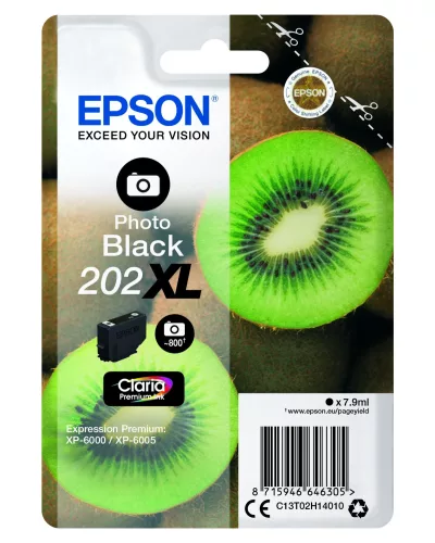 Epson T02H1 Photo Black Eredeti Tintapatron No.202XL