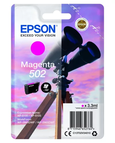 Epson T02V3 Magenta Eredeti Tintapatron No.502