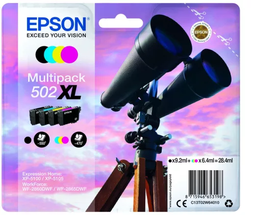 Epson T02W6 Eredeti Tintapatron Eredeti Multipack No.502XL