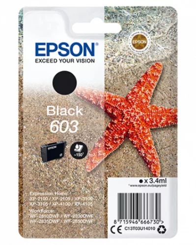 Epson T03U1 No.603 Black Eredeti Tintapatron