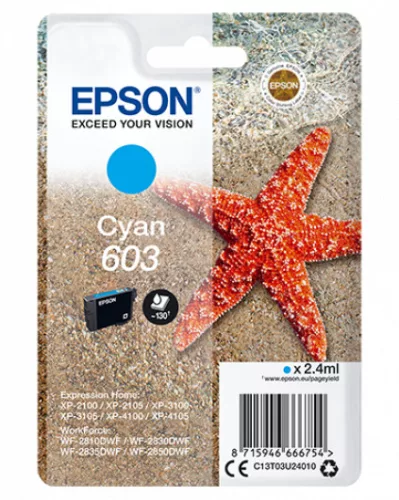 Epson T03U2 No.603 Cyan Eredeti Tintapatron